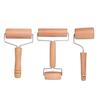 Wood Rolling Pin Non-Stick Dough Roller for Pizza Pastry Ergonomic Mini Dough Rolling Pin Easy-Clean Essential Baking Tool for Home Kitchen