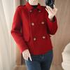 2025 Double-Sided Wool Korean Style Petite Loose Jacket for Women - Autumn/Winter Fashion