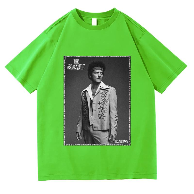 Bruno Mars I Just Might Tour Tshirt THE ROUnisexTIC Printing Tshirt Loose Short Sleeve Cotton Female T Shirt Unisex Aesthetic Tops
