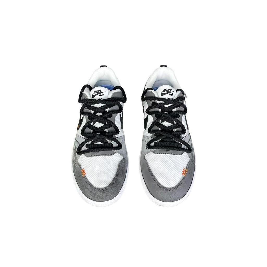 Nike SB Alleyoop Fairyland, Leisurely Journey Abrasion Resistant Low top Skateboard Shoes Unisex Black White CJ0882-100(Team257-)