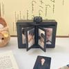 Rotatable Photo Frame Kpop Photocard Holder Idol Picture Frame Display Stand Desk Accessorie Room Desktop Decor Marco De Fotos
