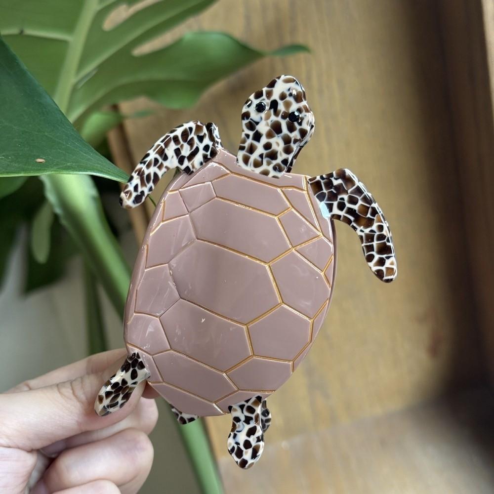 Ocean Series Acetate Turtle Hair Claw Sea Creature Big Shark Clip Fashion Animal Hair Clip  Girl