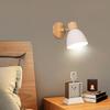 Wooden Nordic Wall Light Modern LED Reading Light Bedside Lamp for Bedroom Living Room Home Decor Fixture