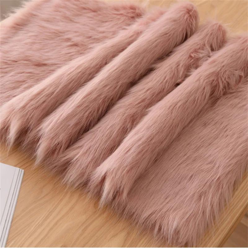5cm Plush Thickened Fur Fabric By The Meter Coats Bags Clothes Sewing High-grade Imitation Fox Cloth Decorative Winter Plain Diy