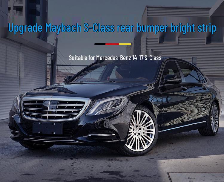 Mercedes-Benz Maybach S-Class Rear Bumper Chrome & Decorative Strips for S400, S500, S600.