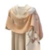Scarf for Women in Spring and Autumn Korean Version Organza Rose Long Scarf Scarf Shawl