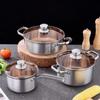 Thickened Stainless Steel 3-Piece Cookware Set