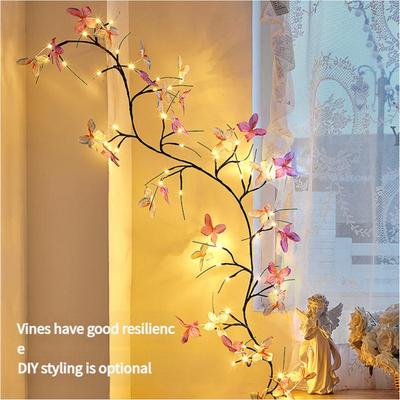 LED Butterfly Rattan Light, Tree Branch Simulation Layout Interior Decoration Romantic Atmosphere Light