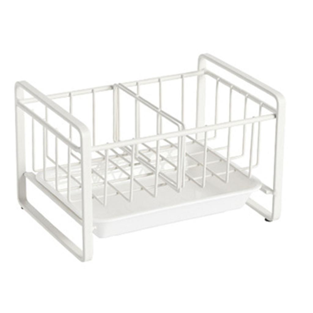 Küchenspülen-Organizer Eisen Theken-Schwammhalter Spülbecken-Caddy mit abnehmbarer Abtropfschale für Haushalt