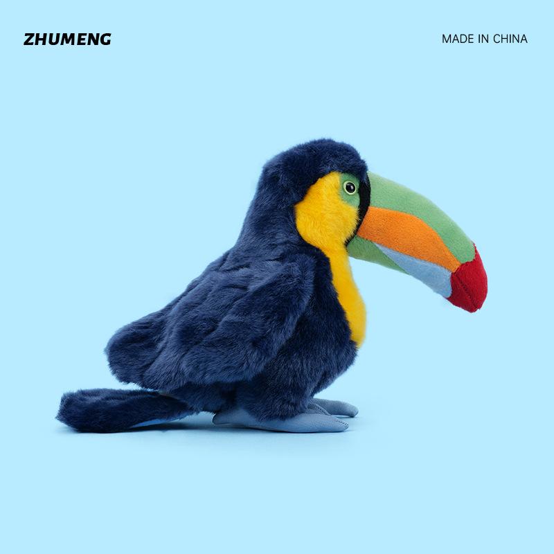 Neues blaues Tukan-Stofftier Niedliche Puppe