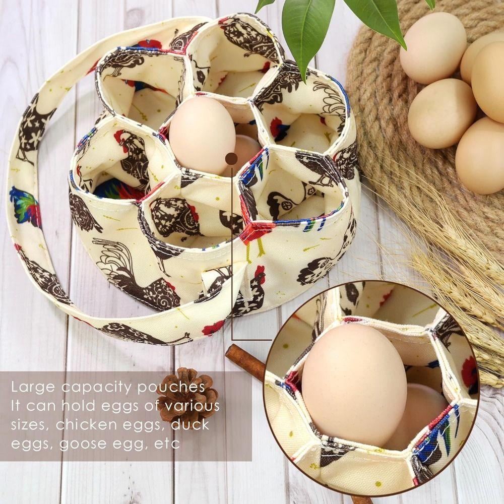 Portable Eggs Gathering Bags Soft Easter Egg Collector Funny Eggs Collecting Basket  Garden