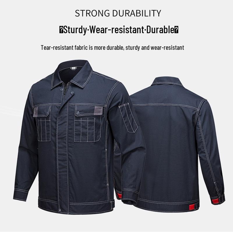 Durable Ripstop Workwear Tops with Logo for Spring and Autumn