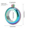 Colorful Rhinestone Stainless Steel Bangle Flask