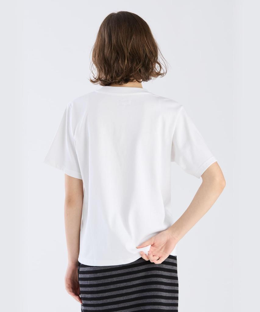 Agnes Logo S179 TS EAT5S179 White B. T-shirt Women's 3(L)