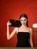 Dior Bolsa de Maquillaje Cosmética de Cuero Negro
