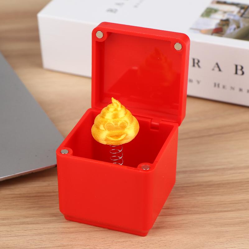 Christmas Surprise Box Prank Middle Finger Gift Box Prank Toys Creative Desk Pop Up Surprise Present Case Xmas Gifts