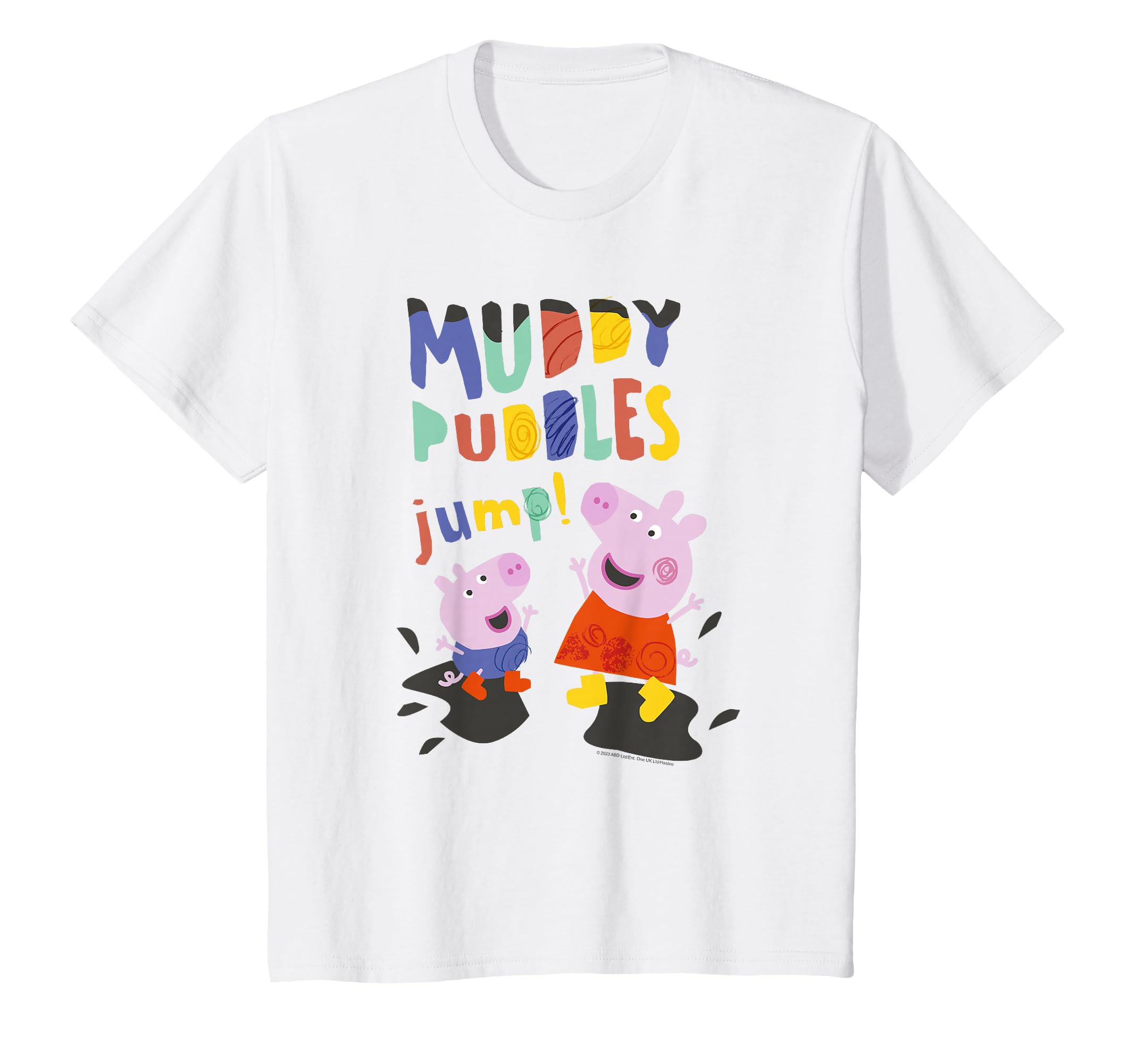 Peppa Pig Muddy Puddles Jump! Peppa & George Having Fun T-Shirt