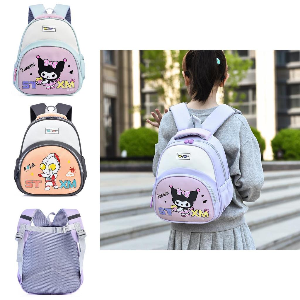 Childrens Cartoon Backpack With Kuromi And Ultraman Letter Printfor Kindergarten Kids School Use