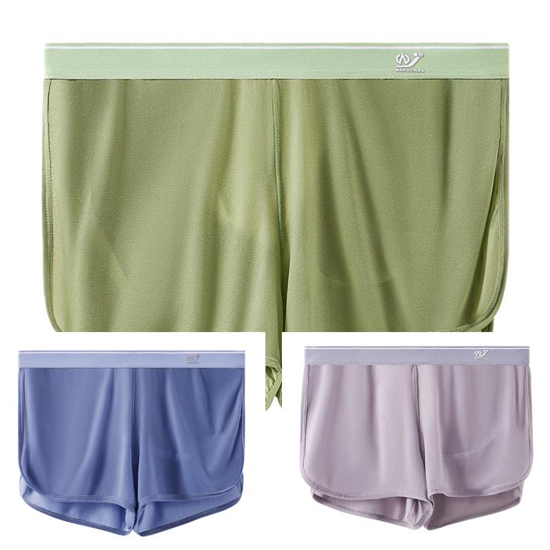 Pánské letní ledové hedvábné síťované A-střihové spánkové slipy - Prodyšné a sexy