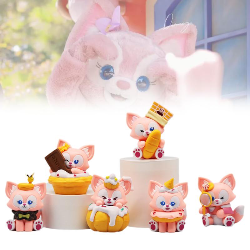 Adorable 6 Piece Lina Bell Cute Fox Pvc Figurine Set For Car Decor And Collectibles