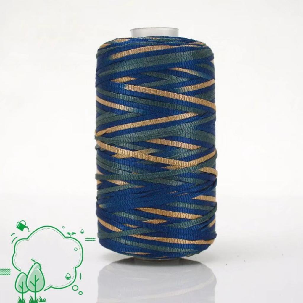 Flat Fancy Yarn Multi-color Yarn for Hand Crocheting Hat Bag Toy Shoes Diy Handknitting Yarn Spun Yarn for Blanket Knitting 100g