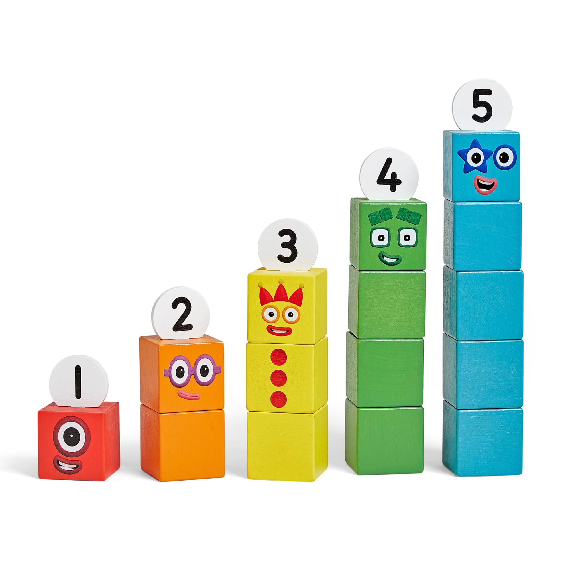 

Numberblocks Wooden Blocks Number Play Building Blocks Educational Toy 96931 Authentic 1-5