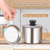 Stainless Steel Oil Strainer Pot Container Jug with Filter Cooking Oil Storage Can Kitchen Gadget for Cooking Oil Storage Filtering