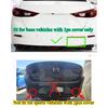 For Mazda 3 Axela Sedan 2013- Rear Bumper Towing Hook Cover Tow Hook Eye