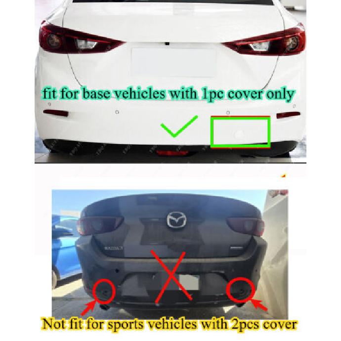 For Mazda 3 Axela Sedan 2013- Rear Bumper Towing Hook Cover Tow Hook Eye
