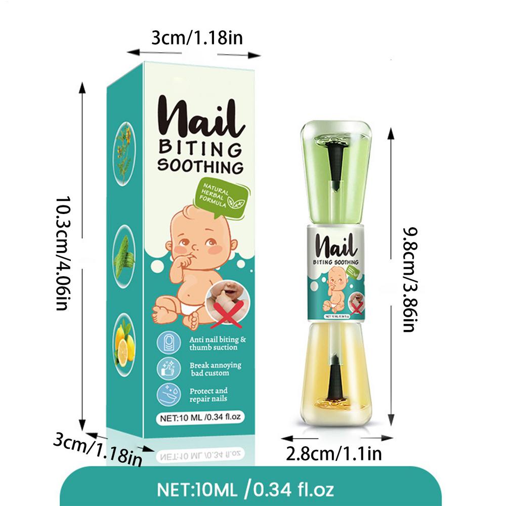 

10ml Bitter Nail Water Kids Anti-Biting Nail Polish Liquid Natural Plant Extracts Nail Care Tool for Newborns Kids Teens красный