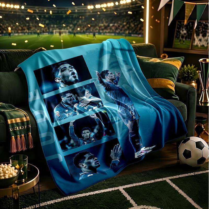 Victory Jude Celebration Blanket Lightweight Ideal Bedding Blanket Perfect for Travel, Camping, Living Rooms, Offices, Sofas, Fan Christmas Gift