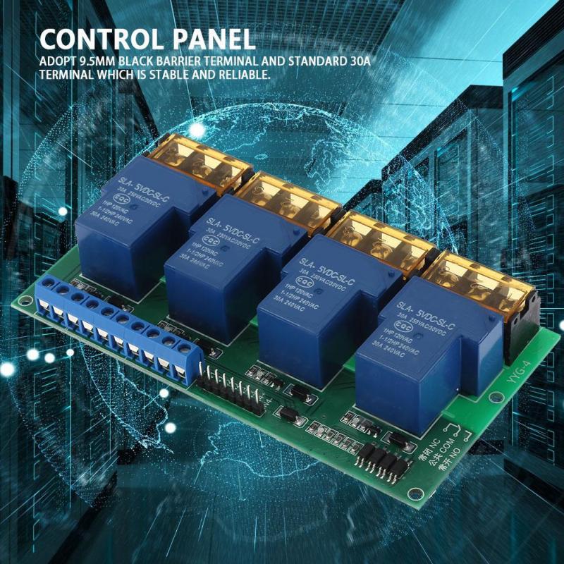 24VDC High Power One Way High//Low Level Trigger Optocoupler Isolation Relay Module 30A YYG-2 YYG-2 One Way Relay Module