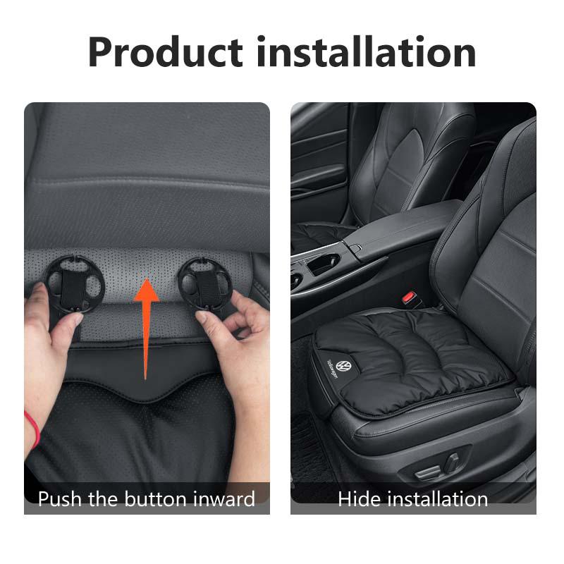 Car Leather Seat Cushion Non Slip Pressure Relief Back Support Pad For Volkswagen VW Passat Golf 4 5 6 Tiguan Polo Scirocco