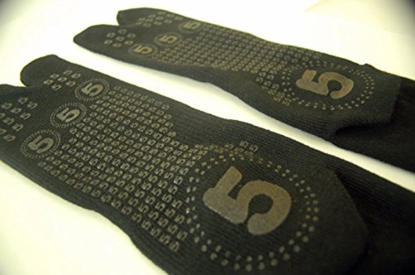 Margo Made in Festival Socks Size Size Small Tabi-Style Socks, Japan, Non-Slip, (Adult), Black, 1096209,