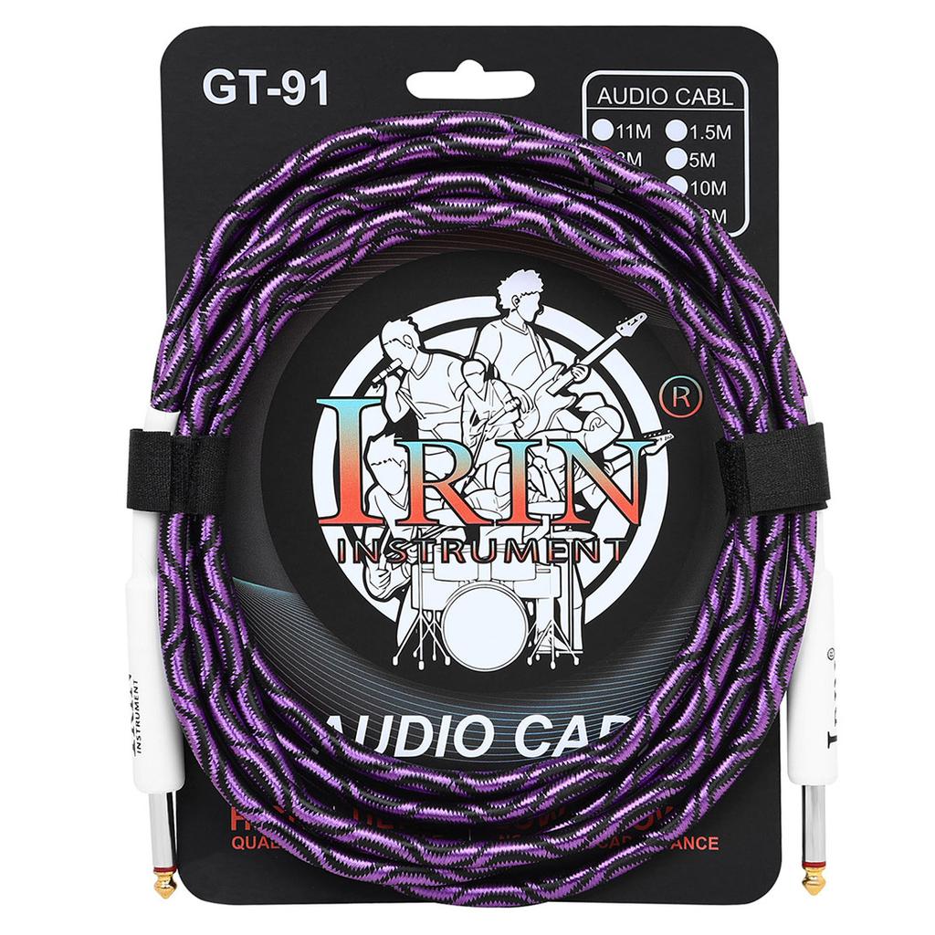 Electric Guitar Audio Cable 3 M Male To Male 6.35mm Audio Cable for Guitar Bass Denoise Dual Straight Head Connection Cable