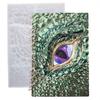 A20F-2Pcs DIY Book Cover Crystal Epoxy Resin Mold Dragon Eye Notebook Case Mirror Silicone Mold