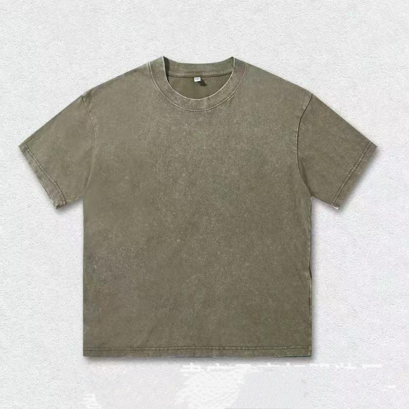 Summer Washed Vintage T-Shirts Street Hip Hop Retro Punk TShirt Women Harajuku Casual Cotton Short Sleeve Wash Top