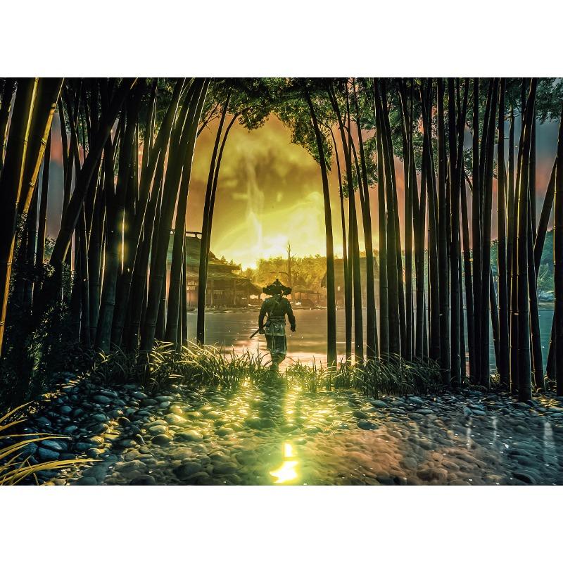 Ghost of Tsushima Action Adventure Game Posters and Prints Canvas Printing Retro Wall Art Picture for Games Room Home Decor Gift