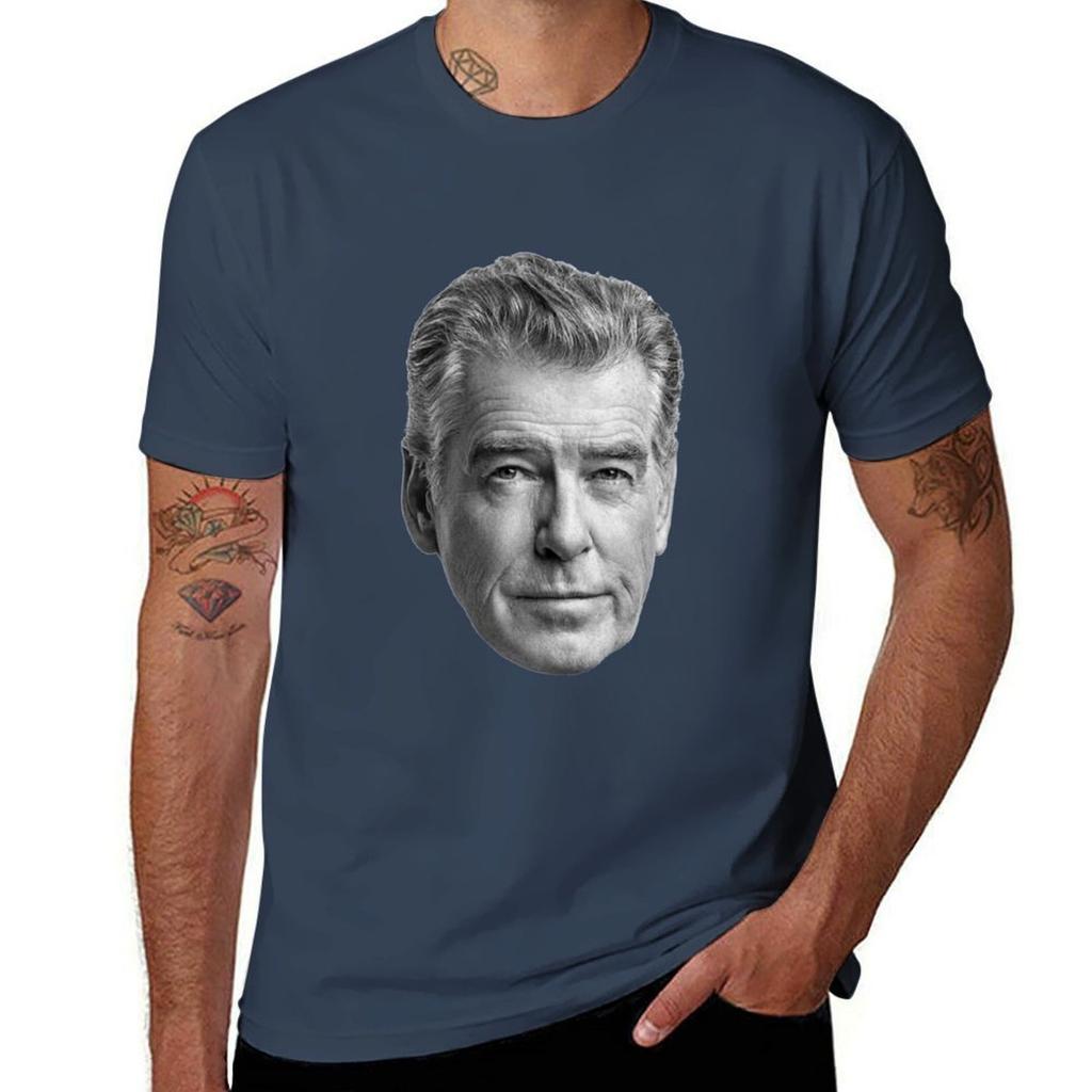 Pierce Brosnan Tshirt Casual All Match Tee Shirt For Unisex Tshirt