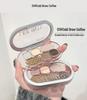 LEEINTO Six-Color Eyeshadow Palette: Long-Lasting Pearlescent, Matte & Glitter Shades.