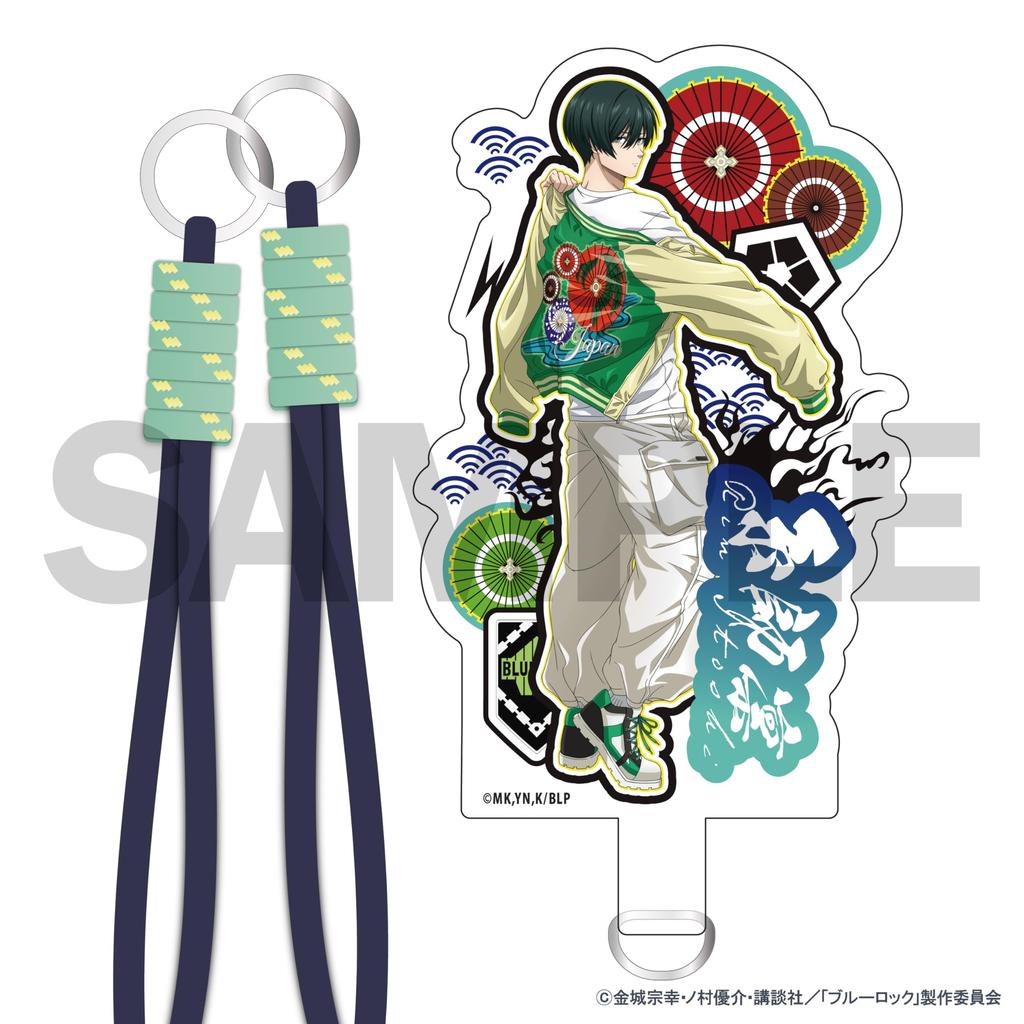 Blue Lock [Itoshi Rin] Original Font Tab with Illustration of Her Wearing a Sukajan Jacket