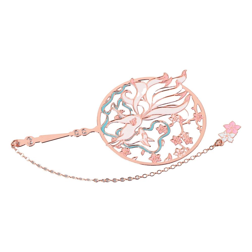 Paginator Reading Bookmark Chinese Style Metal Bookmark Book Page Marker Tassel Pendant Bookmark