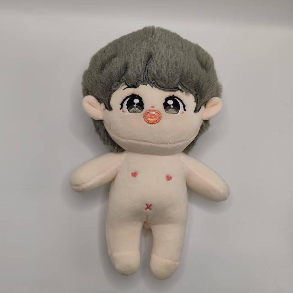 20cm Random style Baby Doll with hair Plush Doll's Toy Dolls Accessories for our generation Korea Kpop EXO idol Dolls Gift
