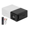 Mini Projector Built in Speakers Diffuse Reflection Imaging Black 1080P Portable Movie Projector