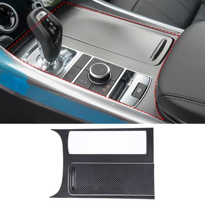 Dla Land Rover Range Rover Sport 2018- Prawdziwe włókno węglowe Panel Pokrywa Wykończenie Panelu Środkowej Konsoli Samochodu Akcesoria Wnętrza Samochodu(LHD)