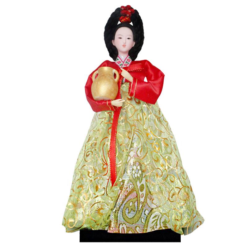 South Korea Girl North Korea Doll Human Shape Silk Doll Home Decoration Accessories Figurine Craft Decorations For Home Folk Art