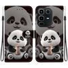 Handmade PU Leather Flip Case for Infinix Note 50 4G/Note 50 Pro 4G (X6858/X6855) Anti-Slip Shockproof Cover with Wrist Strap & Heart/Rose Cat Designs