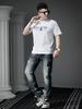 European Men's High-End Printed Short-Sleeved T-Shirt 2025 New Summer Trendy Brand Half-Sleeved T-Shirt Casual Top for Men