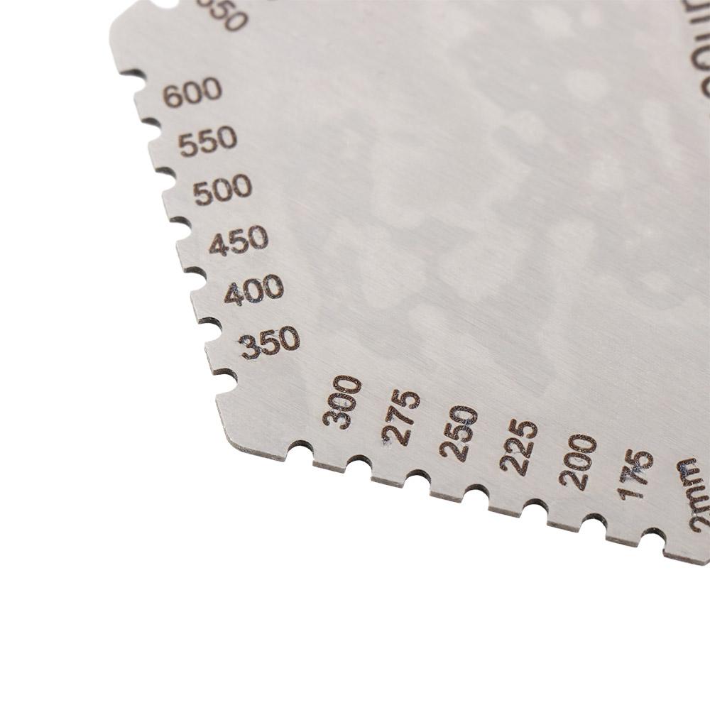 High Precision Hexagon Wet Film Comb Paint Coating Width Measuring Instruments  Color Paint