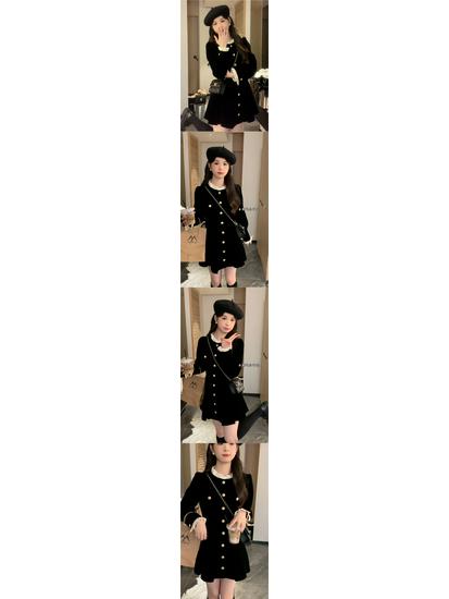 Chic Hepburn-Style Little Black Dress: Women's Slim-Fit Short Skirt for Early Autumn 2025